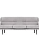 sofy i szezlongi Sofa SKAGEN srebrny welur, skandynawski design