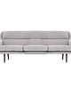 sofy i szezlongi Sofa SKAGEN srebrny welur, skandynawski design