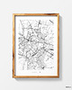 grafiki i ilustracje Lublin - mapa miasta na prezent