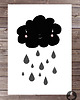 obrazy i plakaty do pokoju dziecięcego Plakat Chmurka deszczowa 