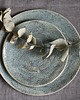 patery i talerze komplet talerzy ceramicznych niebieski