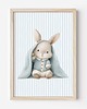 obrazy i plakaty do pokoju dziecięcego Plakat Na Ścianę Dla Chłopca Niebieskie króliczki nr. 15