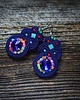kolczyki soutache Granatowe kolczyki soutache
