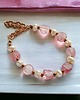 bransoletki z kamieni naturalnych Kwarc truskawkowy & PERŁY. bransoletka