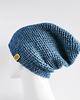 czapki damskie Przejściowa czapka bawełna merino COSY niebieska