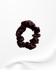 gumki do włosów Jedwabna scrunchie gumka frotka mini bakłażanowy brąz