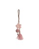 karuzele i girlandy do łóżeczka Dekoracja wisząca Pump Boho, róż, bawełna 25cm
