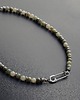 chokery Choker Zielony kwarc z zawieszką w kształcie agrafki