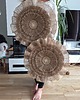 Ozdoby na ścianę Rozeta juta, okrągła dekoracja, makrama, japandi, boho