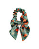 gumki do włosów Scrunchie do włosów, gumka do włosów z KOKARDĄ Zielona jesień