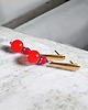 kolczyki z kamieniami Kolczyki : FLUO summer collection ::  38mm