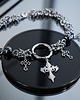 chokery Chain mail goth * Possessed Me* Choker stal nierdzewna