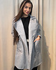 płaszcze damskie Taliowany płaszcz Grigio