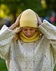 czapki damskie Czapka beanie bawełniana logo kolorowe "Banan"