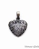 wisiory Zawieszka srebrna - Heart black