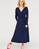 sukienki maxi damskie Sukienka kopertowa CHRISTINA granatowa