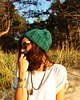 czapki damskie Czapka beanie leśna zieleń