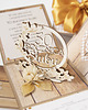 kartki scrapbooking 50 rocznica ślubu, złote gody, exploding box, kartka 3d