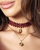 chokery Choker 5-rzędowy Fashion Gloss