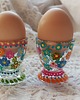 szklanki i kieliszki Kieliszki do jajek 2 szt. ręcznie malowane EASTER
