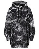 bluza z kapturem damska Bluza Oversize Tunika DR.CROW Marble Black