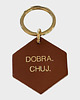 breloki Brelok skórzany "Dobra. Chuj."