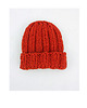 czapki damskie Czapka  beanie wełna peruwiańska alpaka pomarańcz
