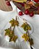 kolczyki z masy plastycznej Kolczyki Jesienne Liście