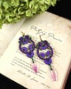 kolczyki soutache Fiołkowa Wiosna Kolczyki sutasz