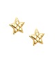 kolczyki - inne Pozłacane kolczyki pikowane Gwiazdy