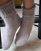 Akcesoria pozostałe Skarpetki dzierganie szaro-beżowe