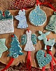 ozdoby choinkowe Zestaw ceramicznych zawieszek 10 sztuk