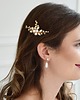 Ślubne ozdoby do włosów Grzebyk z perłami Swarovskiego Elisa