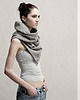 szale damskie Kamizelka Szal Komin Tuba Etola Tweed STRIPE