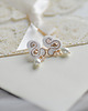Biżuteria ślubna White Garden- kolczyki ślubne soutache