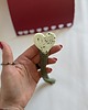 broszki Broszka serce miętowa z chwostem oliwkowym