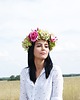 do włosów różne kwiatowy wianek na głowę