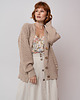 kardigany damskie Bawełniany kardigan, NATURAL BEIGE
