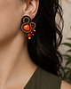 kolczyki soutache Autumn Garden - etniczne kolczyki soutache