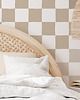 naklejki ścienne do pokoju dziecka Mural Szachownica "Beige Chess Shades"
