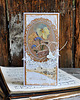 kartki scrapbooking Kartka ślubna z suszonymi kwiatami