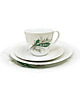 filiżanki Porcelanowy zestaw śniadaniowy Wawel, Polska lata 80.- set of 4