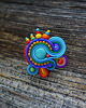 pierścionki - różne Bajkowy pierścionek soutache