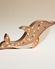 lampy do pokoju dziecka Drewniana Lampka Delfin - Brown