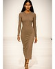 sukienki maxi damskie Sukienka  cappuccino  YY300033