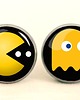kolczyki szklane Kolczyki sztyfty Pacman