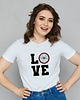 t-shirt damskie Koszulka organiczna z nadrukiem  Love bike