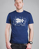 t-shirty męskie Bawełniany T-shirt z nadrukiem - Puzzle