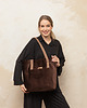 torby na ramię Torba welurowa muffin deep brown