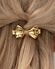 kolczyki pozłacane Złota spinka do włosów z kokardą ze stali chirurgicznej Paraiso Lily
